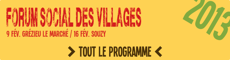 Forum social des villages 2013